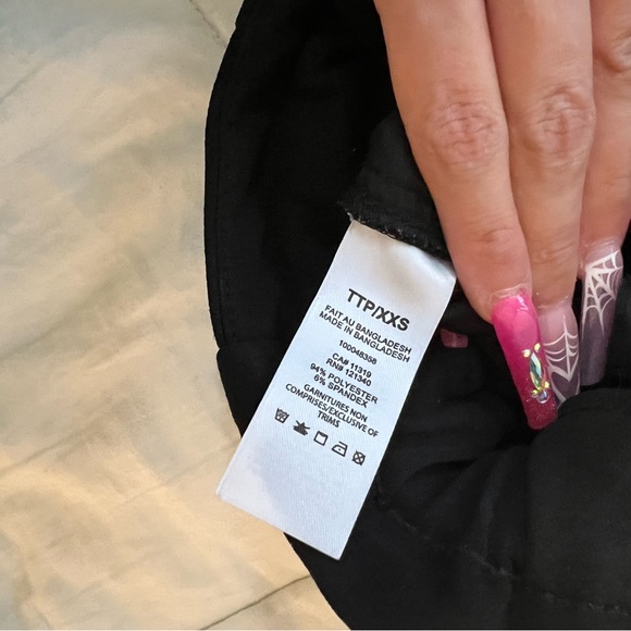 XXS dynamite black tie up dress pants - Picture 6 of 8